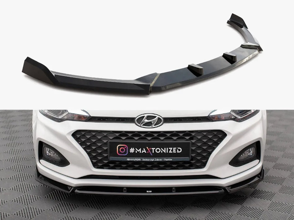 Maxton Front Splitter Front Splitter V.2 Hyundai I20 Mk2 Facelift