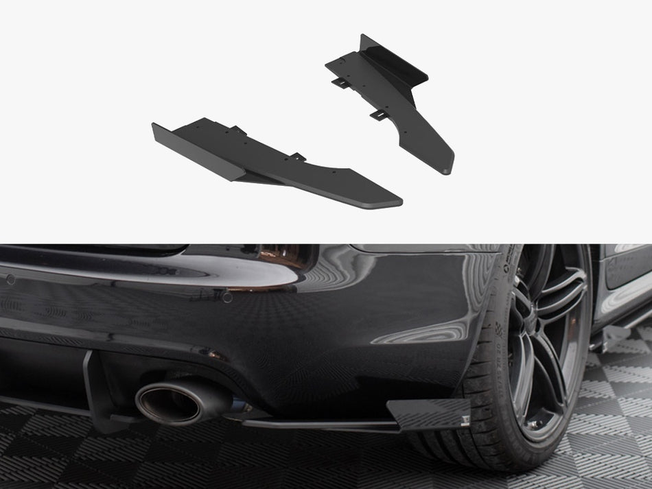Maxton Street Pro Rear Side Splitters + Flaps Audi RS6 Avant C6