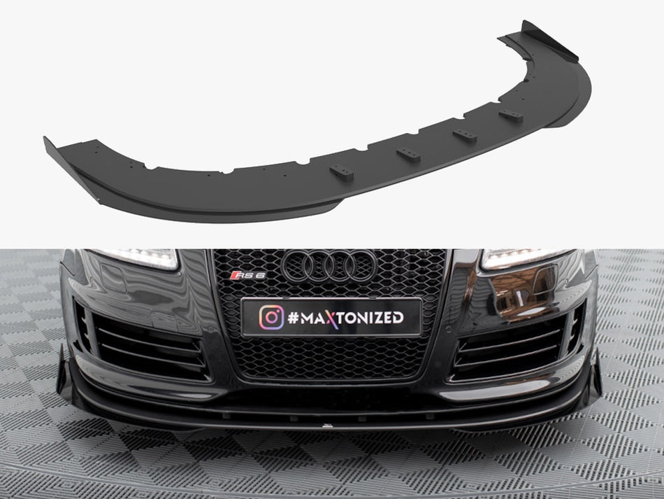 Maxton Street PRO Front Splitter + Flaps Audi RS6 Avant C6