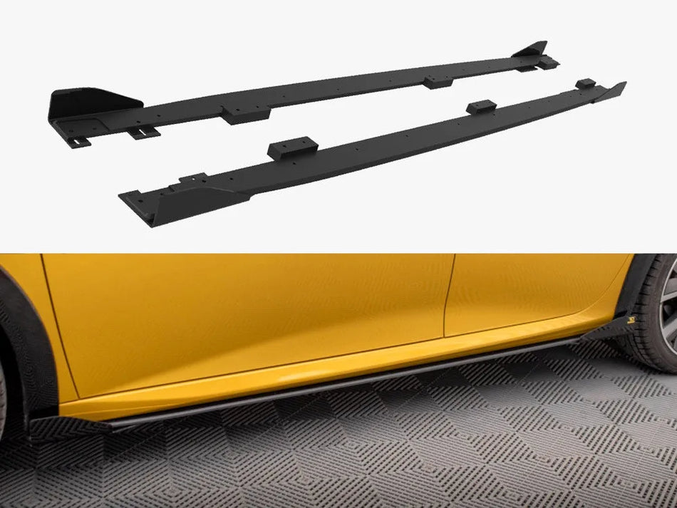 Maxton Street PRO Side Skirts Diffusers + Flaps Peugeot 208 GT Mk2