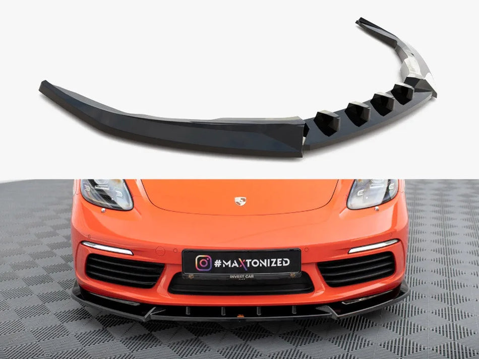 Maxton Front Splitter V.1 Porsche 718 Cayman 982c