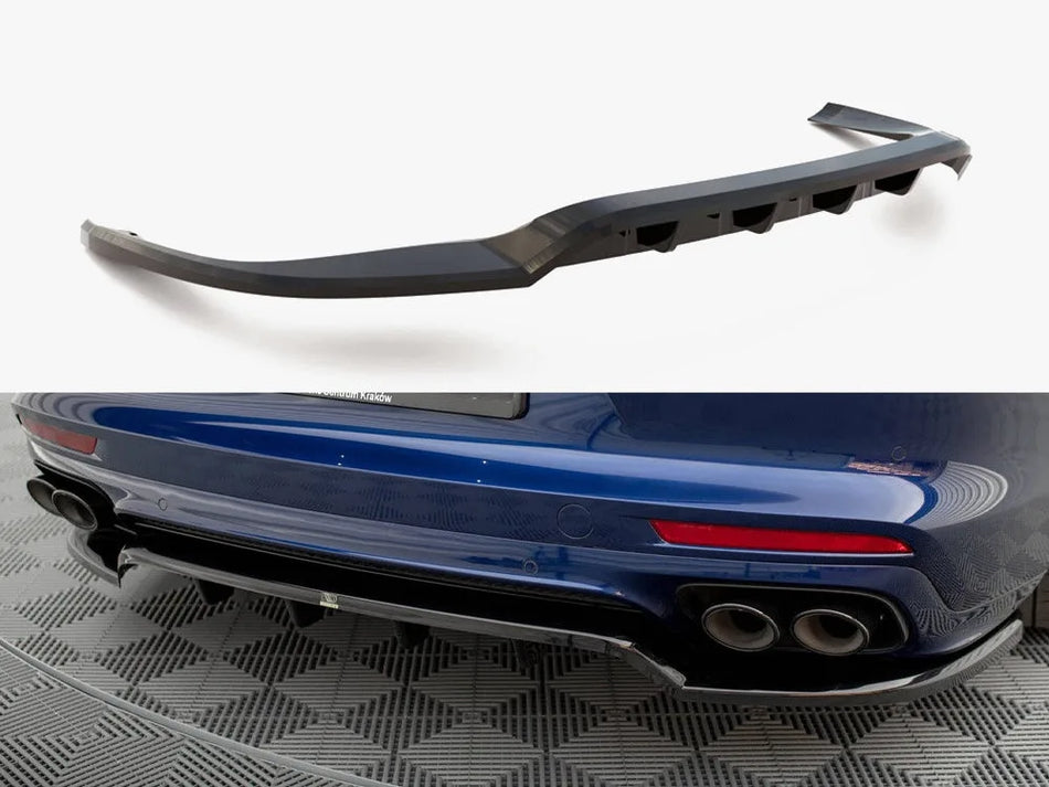 Maxton Rear Splitter (Vertical Bars) Porsche Panamera E-Hybrid 971 Facelift