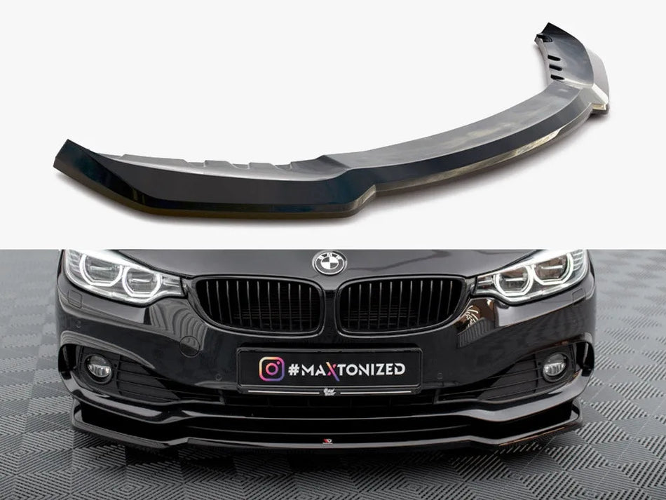 Maxton Front Splitter V.1 BMW 4 Coupe / Gran Coupe / Cabrio F32 / F36 / F33