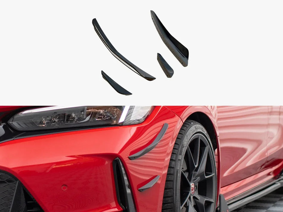 Maxton Front Bumper Wings (Canards) Honda Civic Type-R Mk 11
