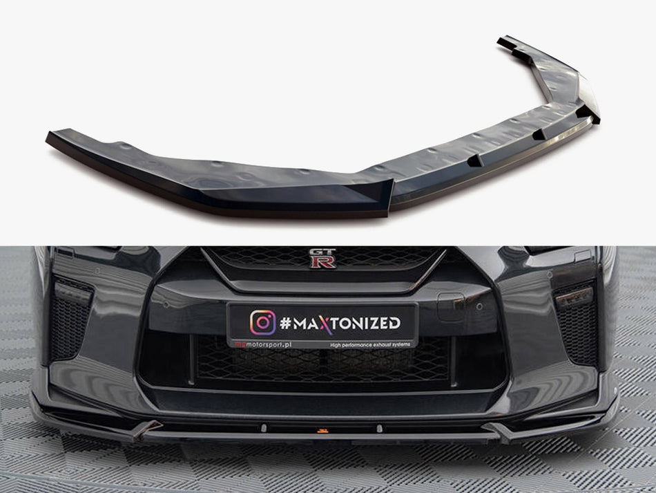 Maxton Front Splitter V.2 Nissan GTR R35 2nd Facelift