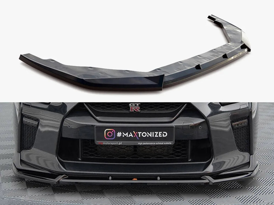 Maxton Front Splitter V.2 Nissan GTR R35 2nd Facelift