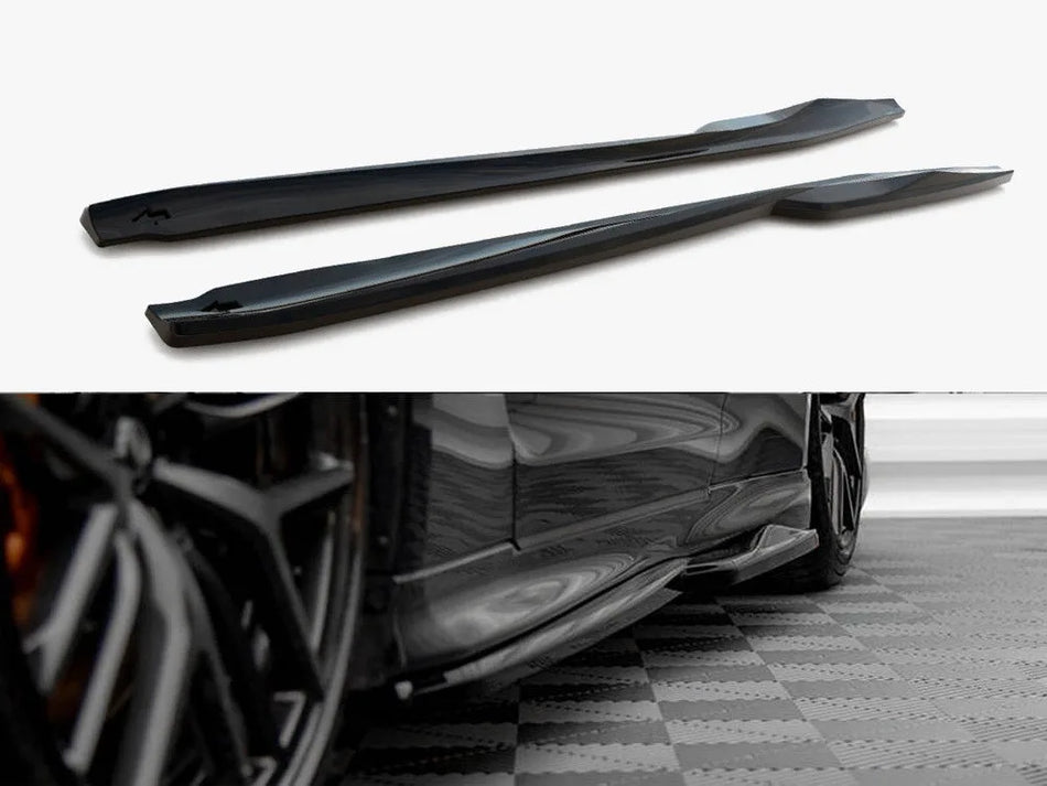 Maxton Side Skirts Diffusers Nissan GTR R35 2nd Facelift