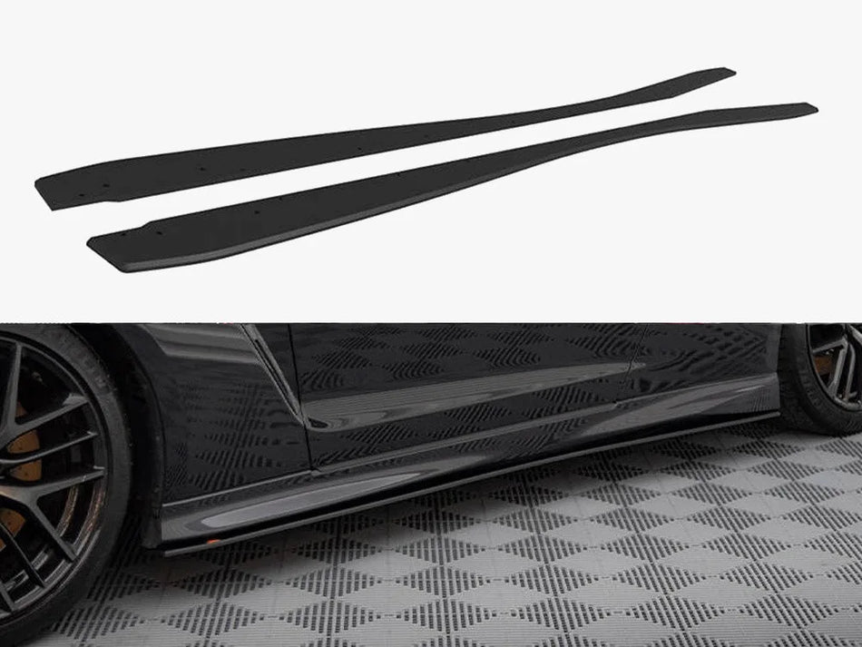 Maxton Street PRO Side Skirts Diffusers Nissan GTR R35 2nd Facelift