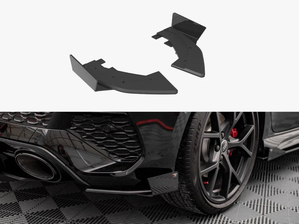 Maxton Street PRO Rear Side Splitters + Flaps Audi RS3 Sportback 8Y