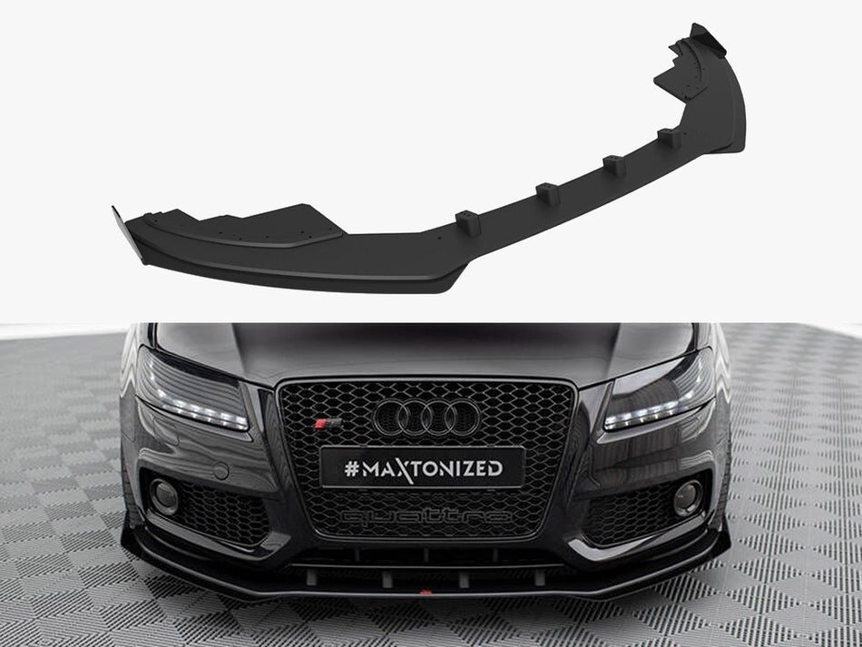 Maxton Street PRO Front Splitter + Flaps Audi S5 / A5 S-Line 8T