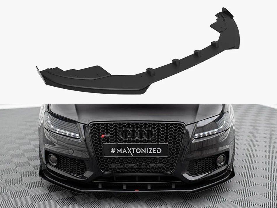 Maxton Street PRO Front Splitter + Flaps Audi S5 / A5 S-Line 8T