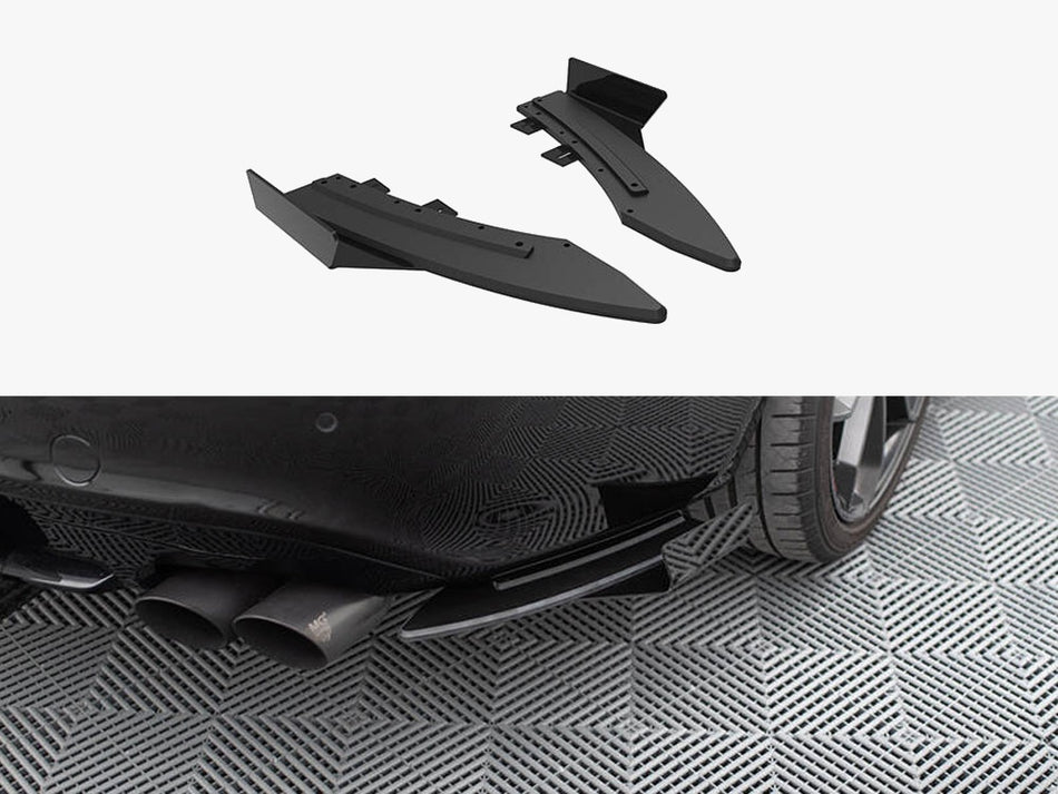 Maxton Street Pro Rear Side Splitters + Flaps Audi S5 / A5 S-Line Coupe / Cabrio 8T