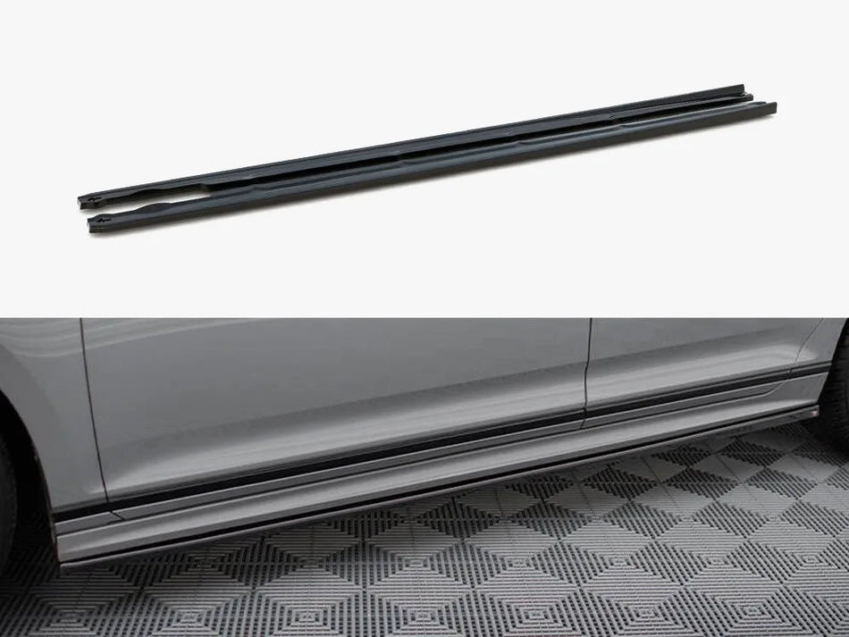 Maxton Side Skirts Diffusers Volkswagen Passat R-Line B8 Facelift