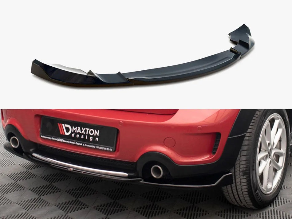 Maxton Central Rear Splitter Mini Cooper Countryman R60 Facelift