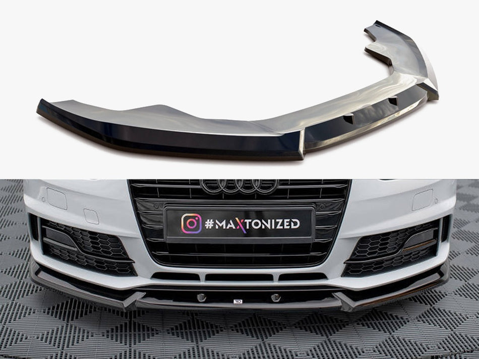Maxton Front Splitter V.1 Audi A4 Competition B8 Facelift