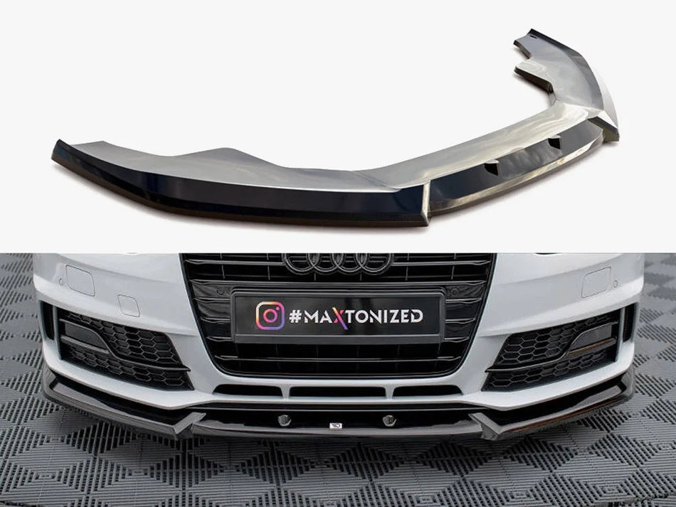 Maxton Front Splitter V.1 Audi A4 Competition B8 Facelift