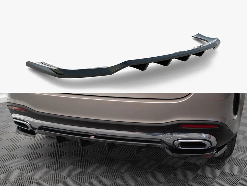 Maxton Rear Splitter (Vertical Bars) Mercedes-Benz GLE SUV AMG-Line W167 / W167 Facelift