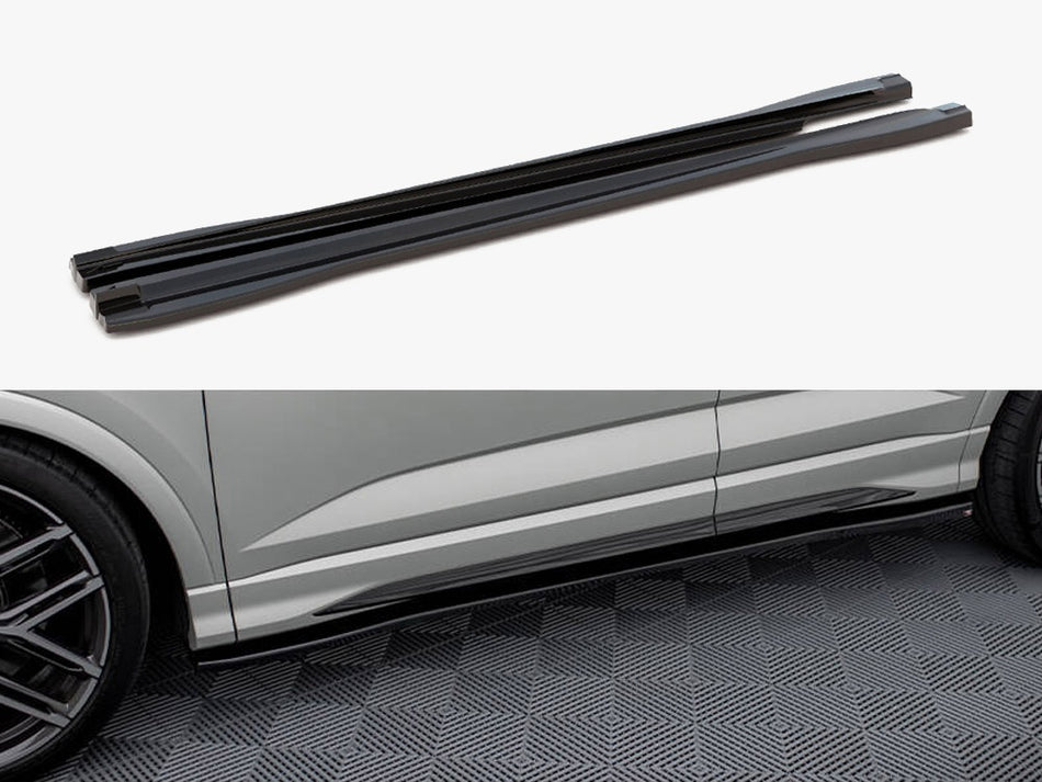 Maxton Side Skirts Diffusers V.2 Audi Q3 S-Line / RSQ3 Sportback / SUV F3