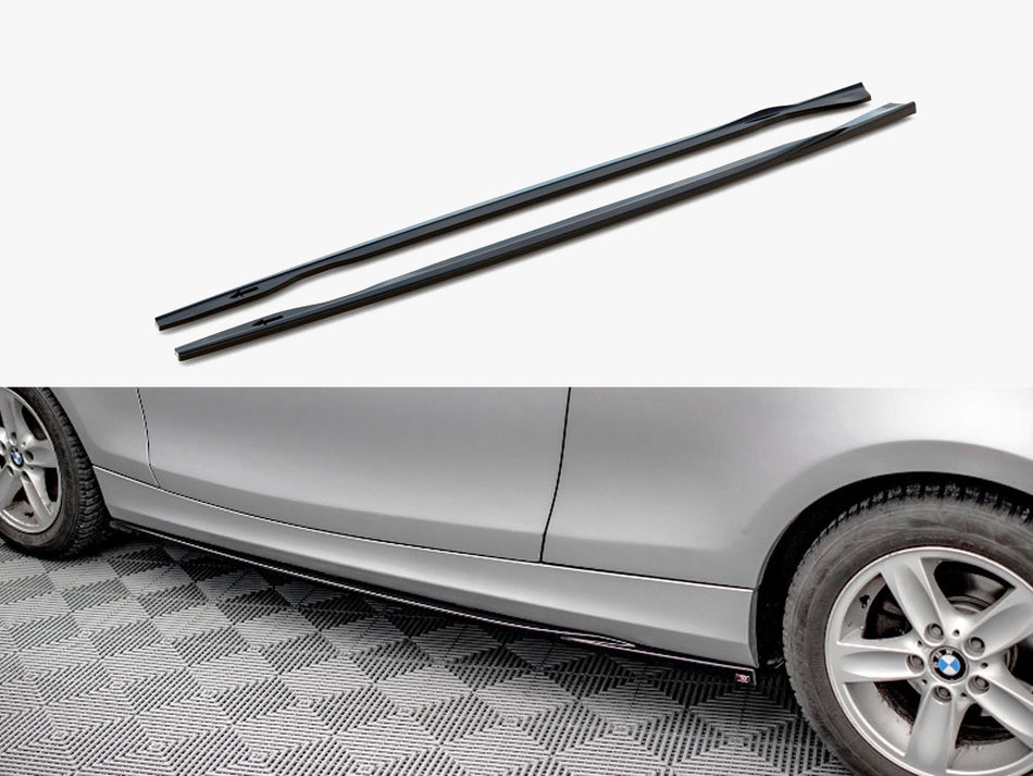 Maxton Side Skirts Diffusers V.2 BMW 1 E81 Facelift