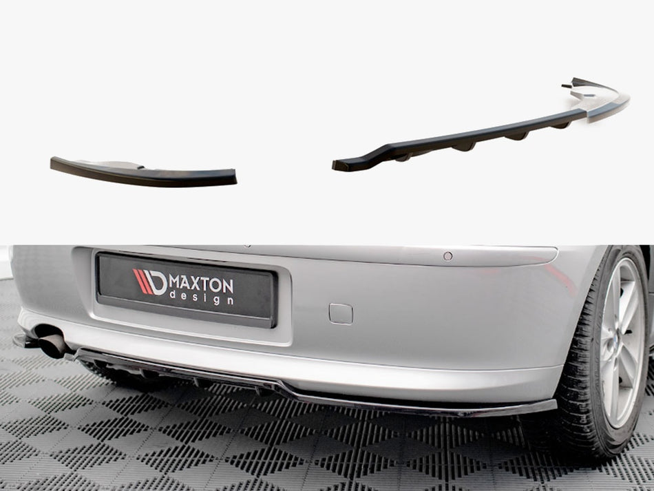 Maxton Central Rear Splitter (Vertical Bars) BMW 1 E81 Facelift