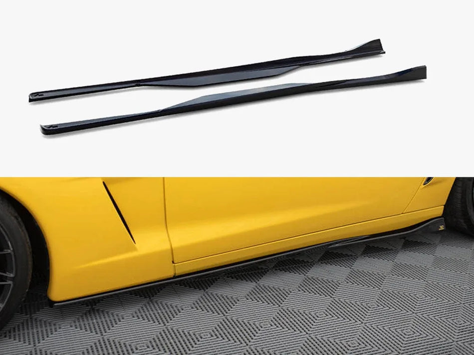 Maxton Side Skirts Diffusers Chevrolet Corvette C6