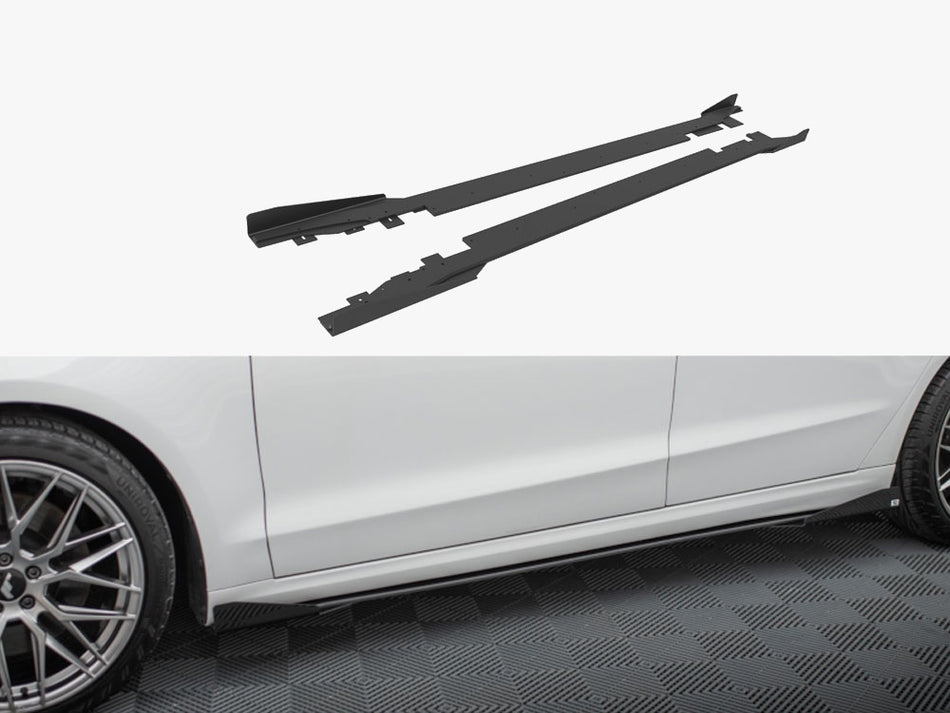 Maxton Street PRO Side Skirts Diffusers + Flaps Ford Mondeo Sport Mk5 Facelift / Fusion Sport Mk2 Facelift