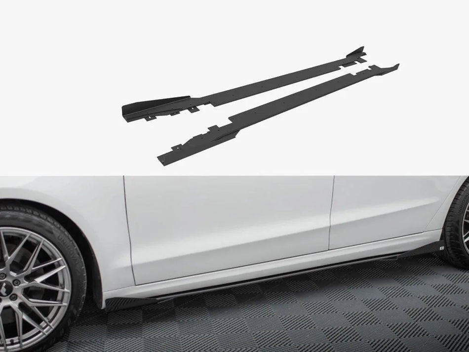 Maxton Street PRO Side Skirts Diffusers + Flaps Ford Mondeo Sport Mk5 Facelift / Fusion Sport Mk2 Facelift