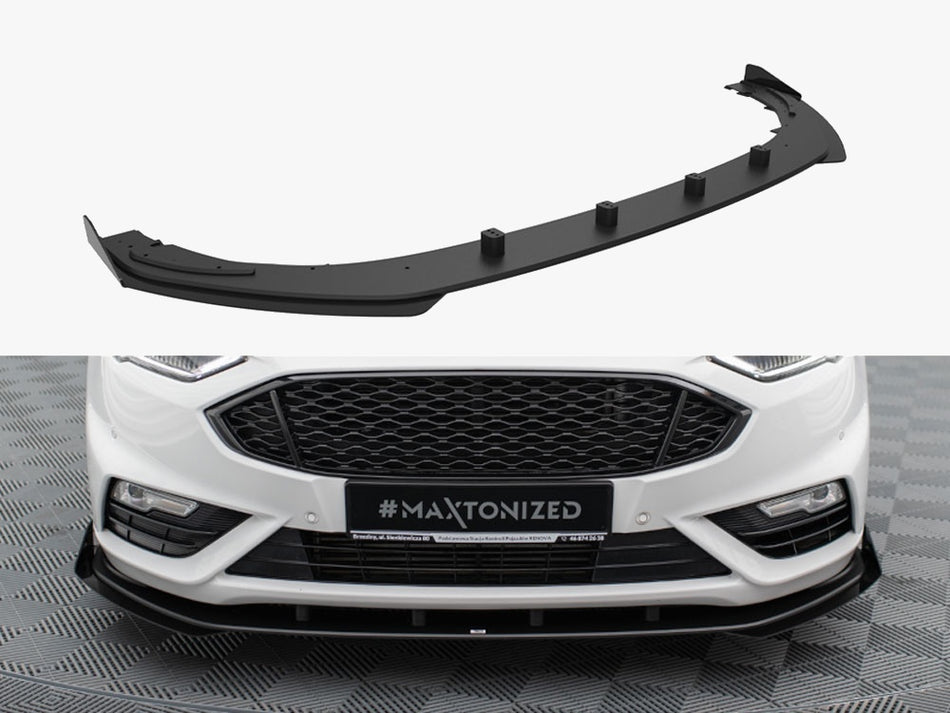 Maxton Street PRO Front Splitter + Flaps Ford Mondeo Sport Mk5 Facelift / Fusion Sport Mk2 Facelift