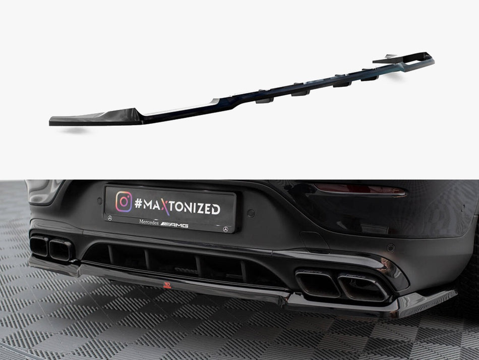 Maxton Rear Splitter (Vertical Bars) Mercedes-AMG GLC 63 Coupe C253 Facelift