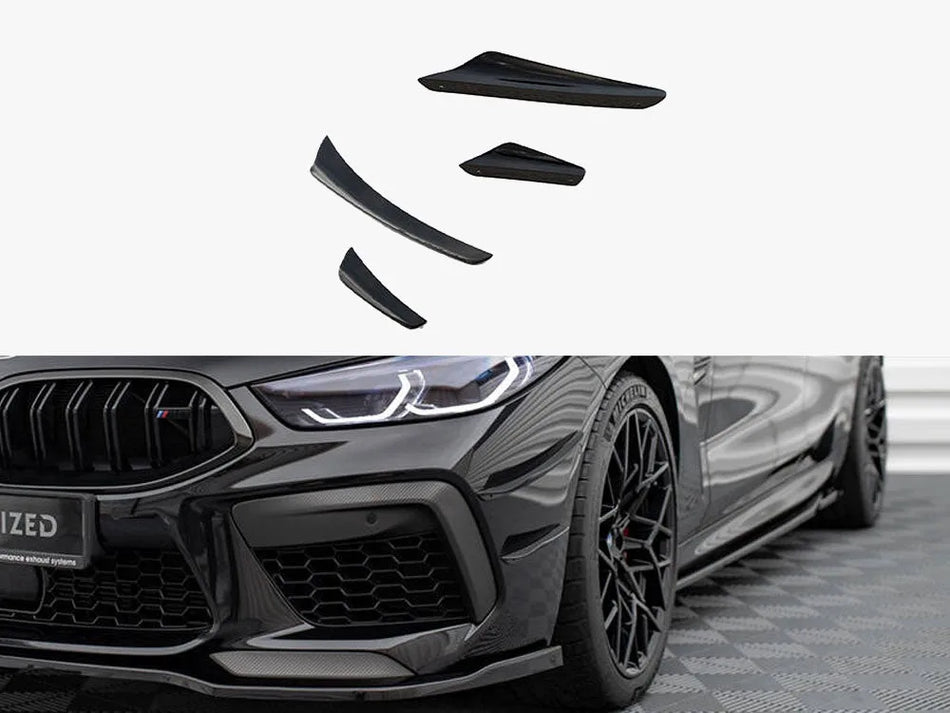 Maxton Front Bumper Wings (Canards) BMW M8 Gran Coupe F93 / Coupe F92