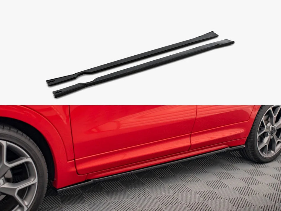 Maxton Side Skirts Diffusers Fiat 500X Sport Mk1 Facelift