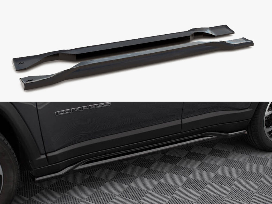 Maxton Side Skirts Diffusers Jeep Compass Limited Mk2 Facelift