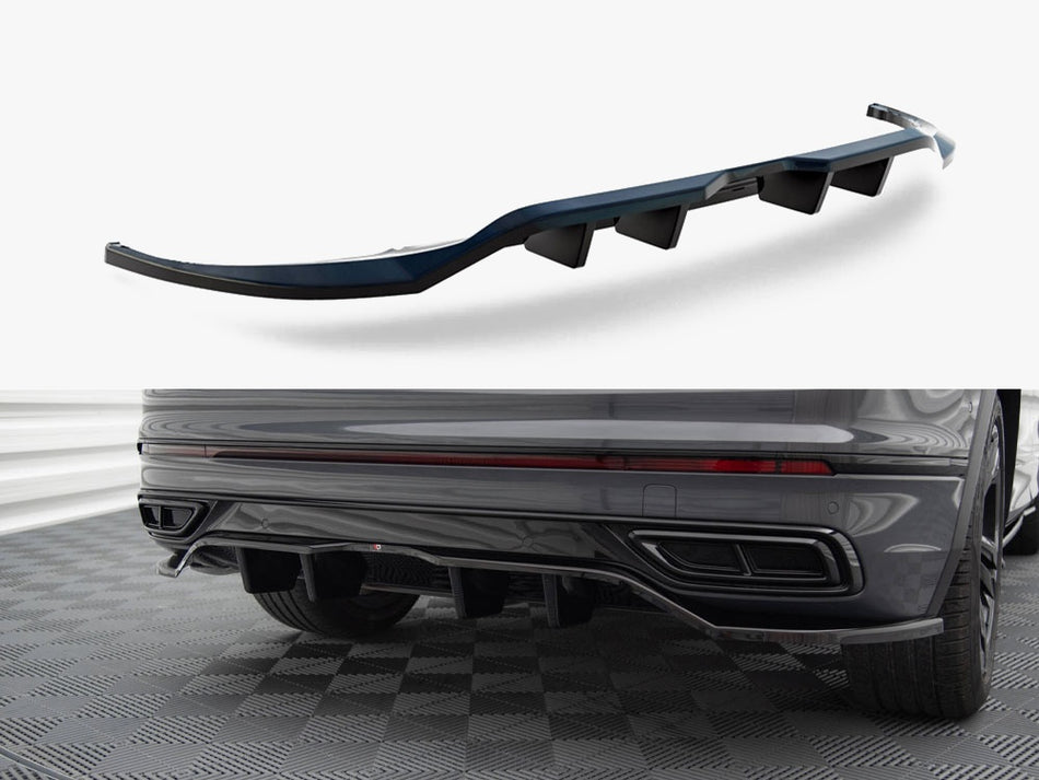 Maxton Rear Splitter (Vertical Bars) Volkswagen Tiguan R-Line Mk2 Facelift