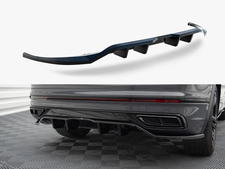 Maxton Rear Splitter (Vertical Bars) Volkswagen Tiguan R-Line Mk2 Facelift