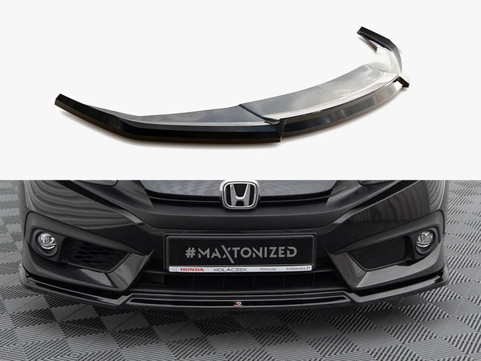 Maxton Front Splitter V.2 Honda Civic Mk10