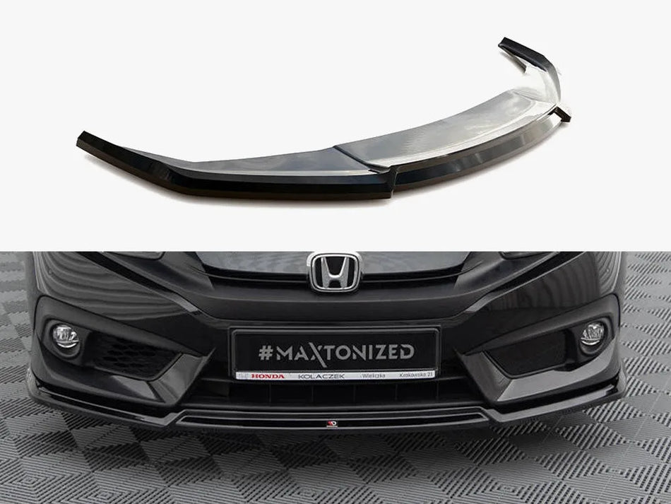 Maxton Front Splitter V.2 Honda Civic Mk10