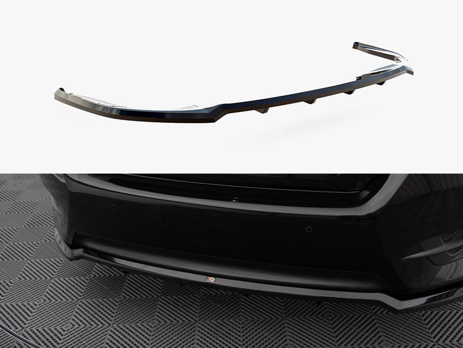 Maxton Central Rear Splitter (Vertical Bars) Honda Civic Mk10