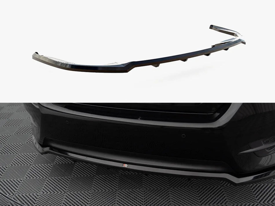 Maxton Central Rear Splitter (Vertical Bars) Honda Civic Mk10