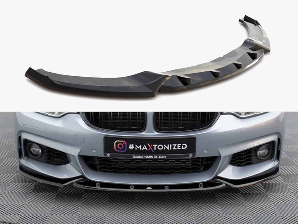 Maxton Front Splitter V.3 BMW 4 Coupe / Gran Coupe / Cabrio M-Pack F32 / F36 / F33