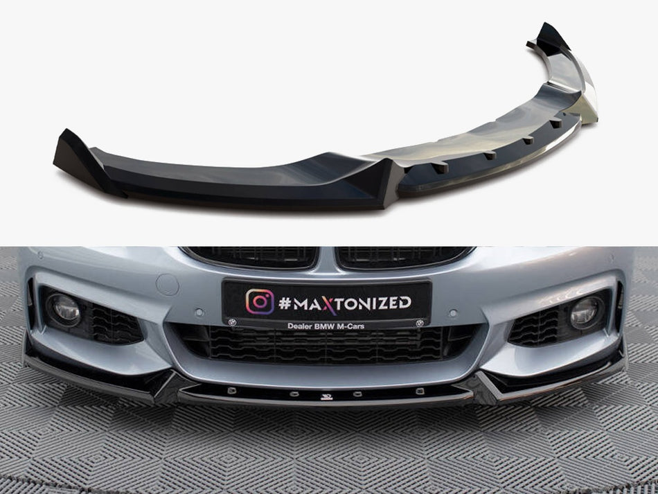 Maxton Front Splitter V.4 BMW 4 Coupe / Gran Coupe / Cabrio M-Pack F32 / F36 / F33