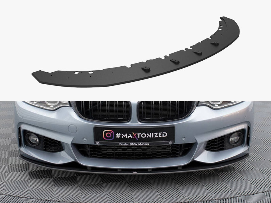 Maxton Street PRO Front Splitter BMW 4 Coupe / Gran Coupe / Cabrio M-Pack F32 / F36 / F33