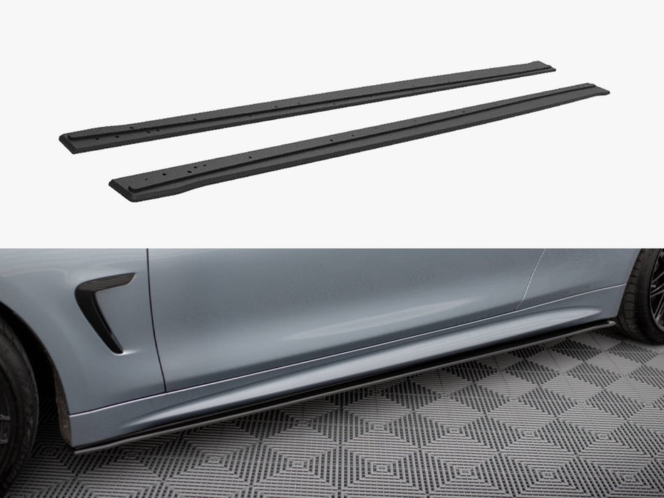 Maxton Street PRO Side Skirts Diffusers BMW 4 Coupe / Gran Coupe / Cabrio M-Pack F32 / F36 / F33