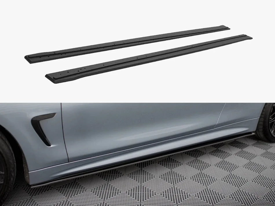 Maxton Street PRO Side Skirts Diffusers BMW 4 Coupe / Gran Coupe / Cabrio M-Pack F32 / F36 / F33
