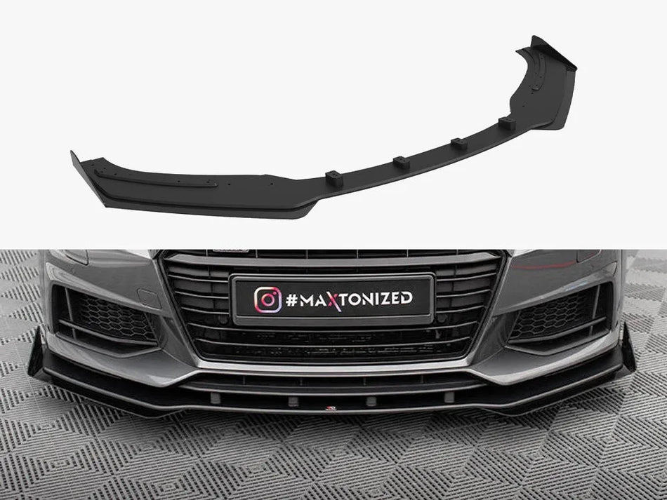 Maxton Street PRO Front Splitter + Flaps Audi TT S / S-Line 8S