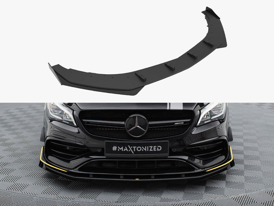 Maxton Street PRO Front Splitter + Flaps Mercedes-AMG CLA 45 Aero C117 Facelift