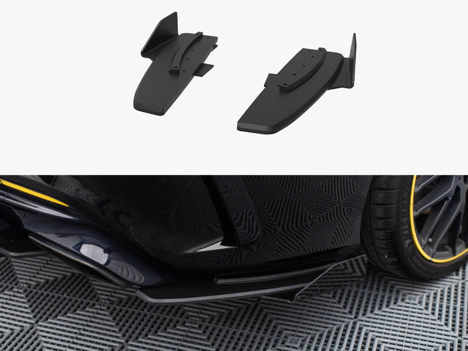 Maxton Street Pro Rear Side Splitters + Flaps Mercedes-AMG CLA 45 C117 Facelift