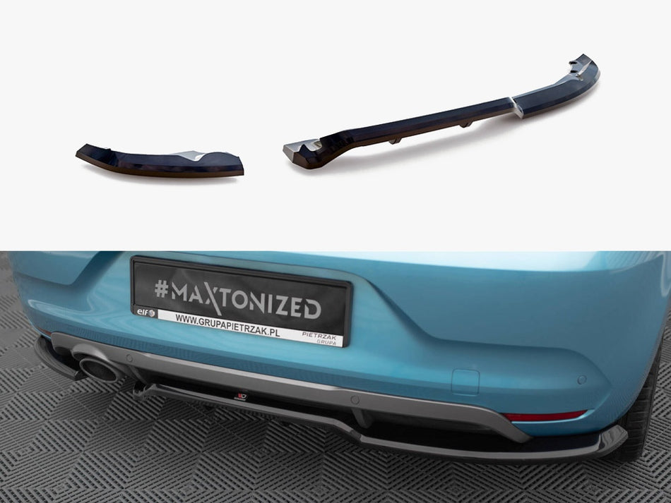 Maxton Rear Splitter (Vertical Bars) Renault Clio R.S. Line Mk5