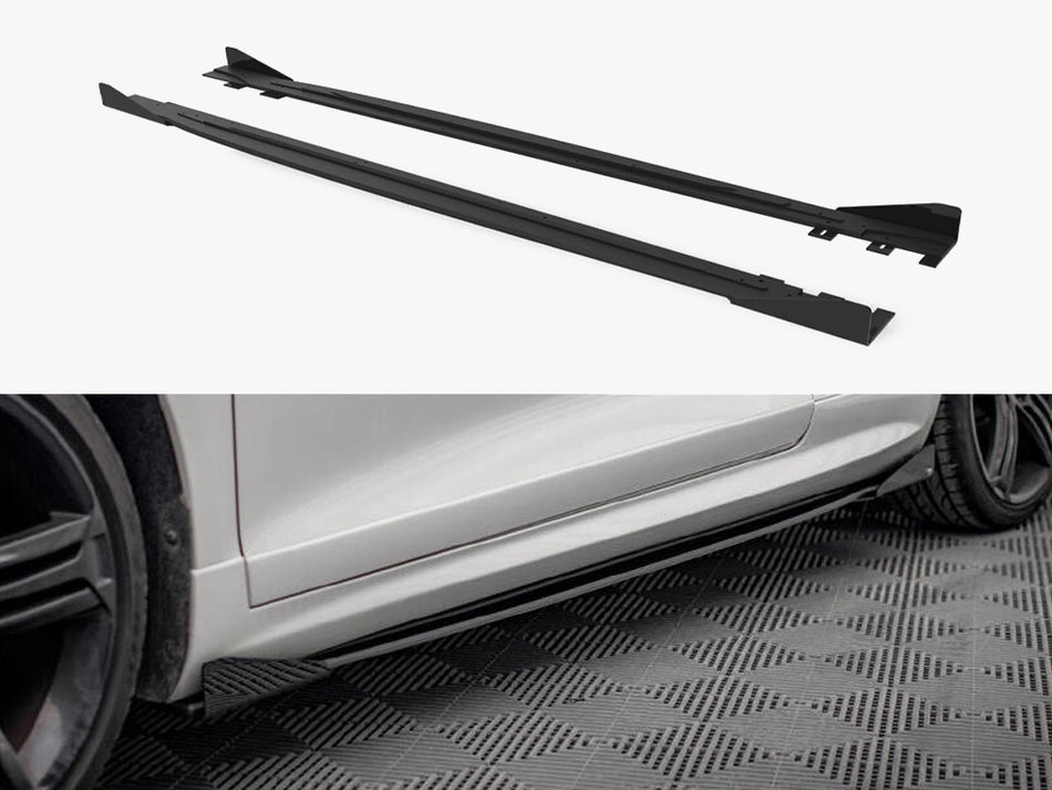 Maxton Street PRO Side Skirts Diffusers + Flaps Volkswagen Scirocco R Mk3