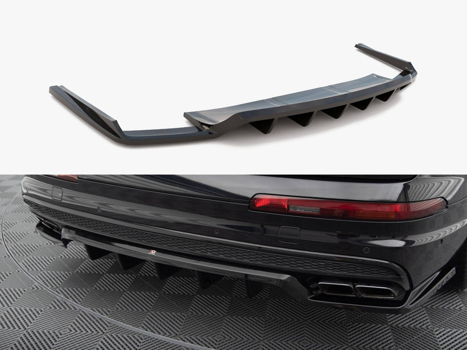 Maxton Central Rear Splitter (Vertical Bars) Audi SQ7 Mk2