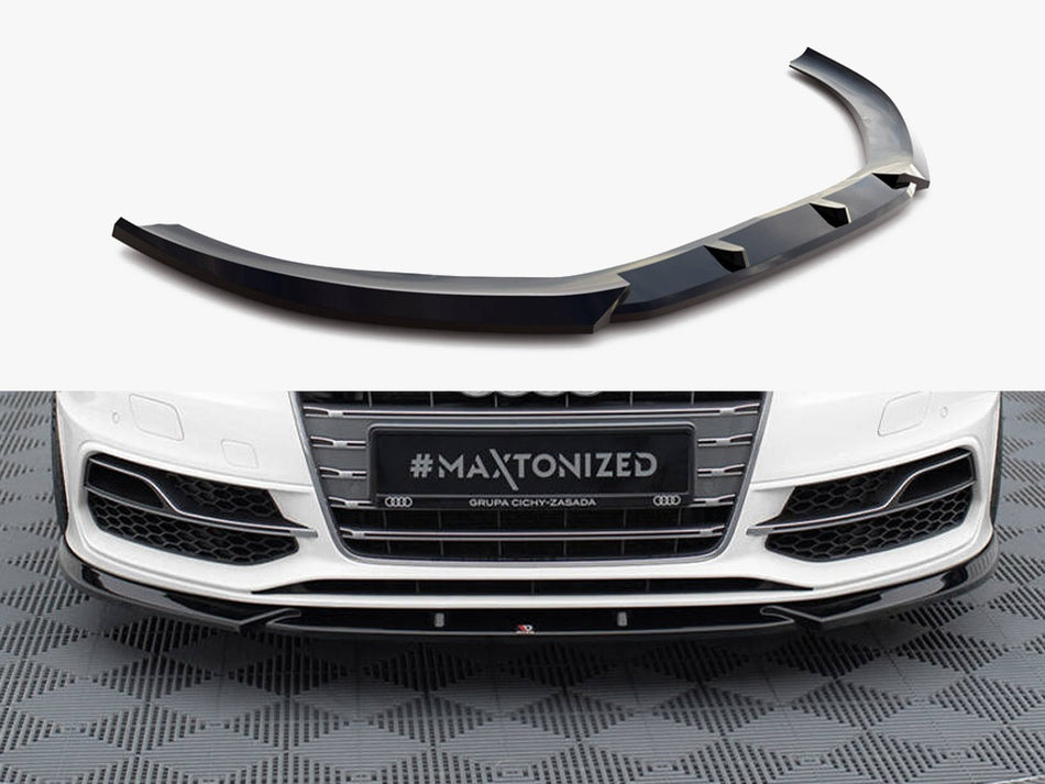 Maxton Front Splitter V.2 Audi S3 / A3 S-Line Sportback / Hatchback 8V